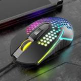 👉 Gaming muis zwart active K-Snake X8 6 sleutels bedrade lichtgevende precieze positionering muis, kabellengte: 1,5 m (zwart)