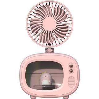 👉 Verwarming roze active FA0015 Leuke Pet Spray Bevochtiging Ventilator Home Desktop Neerslag Koeling en Fan (Pink Dinosaur)