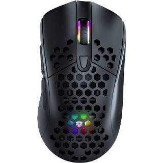 👉 Draadloze muis zwart active Onikuma cw906 2.4G RGB verlichting (zwart)