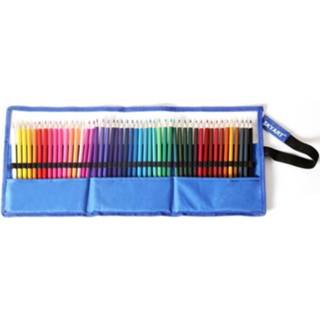 👉 Opbergtas blauw canvas active Skyglory Fine Art Color Lead Sketch Pen met Drop-Proof (blauw 48 stuks)