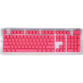 👉 Toetsenbord rood rose active HXSJ P9 104 Sleutels PBT Kleur Mechanisch Keycaps (Rose Red)