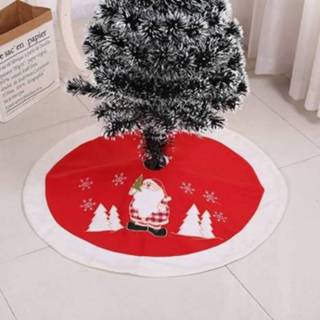 👉 Kerstboom rood pluche active rok vakantie decoraties, specificatie: 90cm (rood)