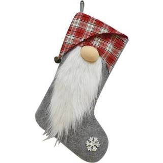👉 Decoratiehanger grijs active kinderen Kerst Sok Decoratie Hanger Gift Kerstboom Candy Bag (grijs)