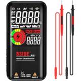 👉 Digitale multimeter zwart active BAIDE 9999 TELLEN LCD Color Display DC AC Voltage Capacitance Diode Meter, Specificatie: S10 Dry Battery-versie (zwart)
