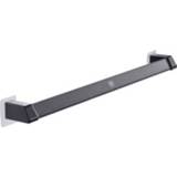 👉 Plank zwart aluminium active 2 stks Vilcijon Legering Muur Opknoping Badkamer Toilet Slippers Handdoekenrek, Kleur: Long Black