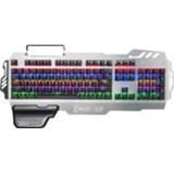 👉 Shaft blauw active 7pin PK900 RGB-verlichting Macrodefinitie Blue Gaming bedraad toetsenbord, mechanische versie
