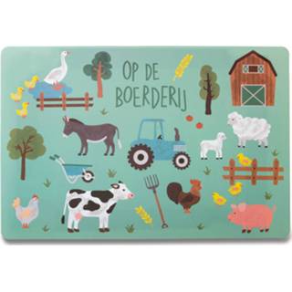 👉 Placemat multikleur Blokker Boerderij - 45x30cm 8718827248957