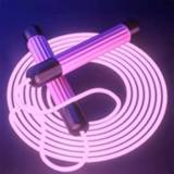 👉 Springtouw roze active Sport Fitness LED-licht verstelbare (roze)