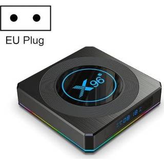 👉 Afstandsbediening s active X96 X4 8K Smart TV Box Android 11.0 Media Player met afstandsbediening, AMLOGIC S905X4 Quad Core Arm Cortex A55, RAM: 4GB, ROM: 64 GB, steun 100m, Dual Band WiFi, Bluetooth, EU-plug