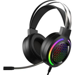 👉 Headset zwart active Forev G99 USB RGBHEAD-gemonteerde bekabelde met microfoon, stijl: standaardversie (kleurrijk licht zwart)