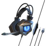 👉 Gaming PC zwart blauw active Soyo SY-G15 Lichtgevende computer headset, kabellengte: 2m (zwart licht)