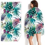 👉 Handdoek fluwelen active Double-faced sneldrogend strand gedrukt microfiber zwemmen handdoek, maat: 160 x 80cm (losse fruit)