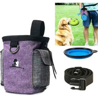 👉 Heuptas active Pet Training Met Riem Draagbare Uitje Snack Bag, Specificatie: + Opvouwbare Kom