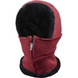 👉 Hoed rode fluwelen active Gebreide oorbescherming plus verdikking eendelig sjaal gezichtsmasker (rode wijn)