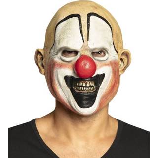 👉 Gezichtsmasker latex One-Size Color-Meerkleurig Boland horror-clown unisex 8712026975768