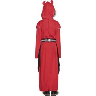 👉 Verkleedpak rood polyester 128 Color-Rood Boland Demon maat 2-delig 8712026781185