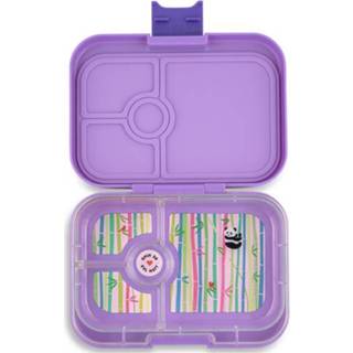 👉 Broodtrommel purper active Yumbox panino 4 vakken - dreamy purple panda