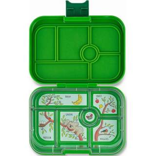 👉 Broodtrommel donkergroen active Yumbox original 6 vakken - bamboo green koala