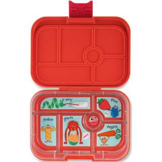 👉 Broodtrommel oranje active Yumbox original 6 vakken - safari orange