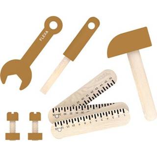 👉 Gereedschapset active Flexa gereedschapsset - mustard 8-delig 5706459143774