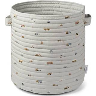 👉 Opbergmand blauw active Liewood lia - vehicles dove blue mix 5713370711388