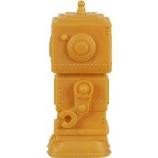 👉 Goud PVC batterij LED lamp aan A Little Lovely Company Light Robot Aztec Gold 8719715001487