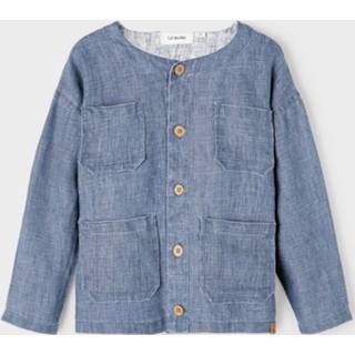 👉 Overhemd linnen jongens blauw 'Dale' 5715218935277