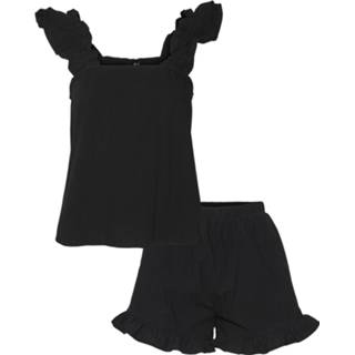 👉 Pyjama katoen m vrouwen zwart 5715211347831