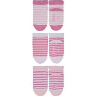 👉 Sterntaler Sneaker sokken 3-pack gestreept roze