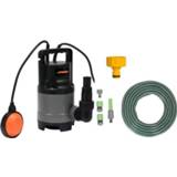 👉 Dompelpomp active STHOR - 400W 8.000 l/h MET Tuinslang van 15 Meter incl. sproeier en koppelstukken Kraanstuk 1 6011617078041