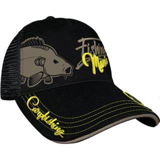 👉 Hotspot zwart geel mannen Design Cap Carpfishing Mania - Black Pet 8054382262022