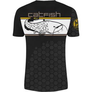 👉 Hotspot XXL geel Design T-shirt Linear Catfish - Maat 8054382264521