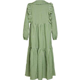 👉 Blousejurk viscose vrouwen groen 'Bodil' 5713787449300