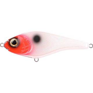 👉 SLS rood Spro The Rapper 128 - UV Redhead 49g Jerkbait 8716851419954