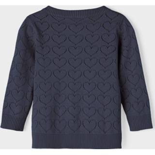 👉 Vest katoen meisjes blauw Gebreid 5715219054823