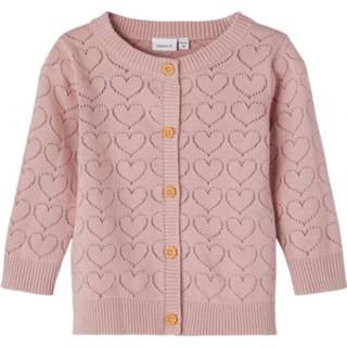 👉 Vest katoen meisjes roze Gebreid 5715219054847