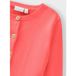 👉 Vest viscose meisjes oranje Gebreid 'Valma' 5715217922766