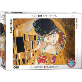 👉 Puzzel kunst legpuzzels The Kiss (Detail) - Gustav Klimt (1000 stukjes) 628136601429