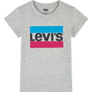 👉 Shirt kindermode grijs meisjes kinderen Levi's® Kids Girls T-shirt lichtgrijs 3665115019179