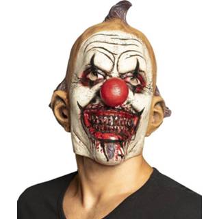 👉 Gezichtsmasker latex One-Size Color-Meerkleurig Boland Evil horror-clown unisex 8712026975775