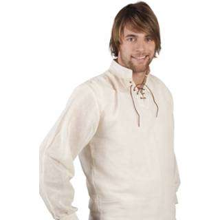 👉 Shirt beige polyester l Color-Beige mannen Boland Middeleeuwen heren maat 8719817302307