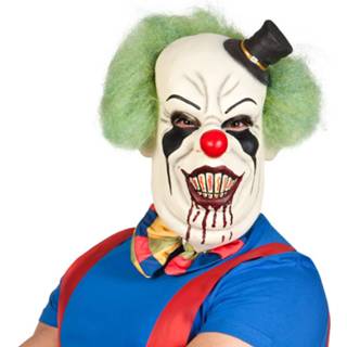 👉 Gezichtsmasker latex One-Size Color-Meerkleurig Boland horror clown 8712026975232