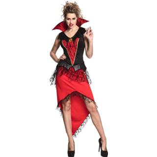 👉 Polyester Color-Zwart vrouwen Boland kostuum Bloodthirsty queen dames maat 36/38 8712026791436