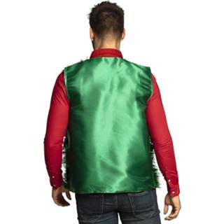 👉 Vest groen polyester Color-Groen mannen Boland kerstboom heren maat M/L 8712026134462