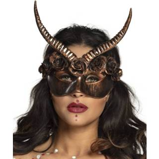 👉 Oogmasker kunststof One-Size Color-Bruin vrouwen Boland Mama Legba dames brons 8712026722539