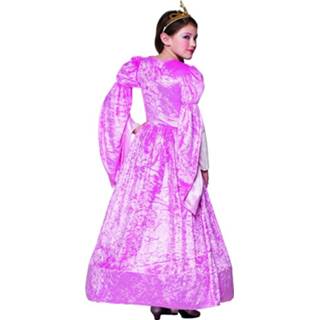 👉 Roze polyester Color-Roze meisjes Boland verkleedjurk prinses Rosanna maat 128-140 8712026822475