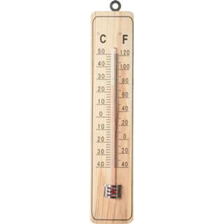 Thermometer hout bruin 25cm 8711295149801