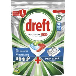 👉 Vaatwastablet active 4x Dreft Platinum Plus All In One Vaatwastabletten Deep Clean 38 stuks 8006540410059