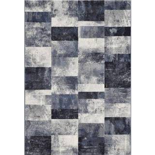 👉 Vloer kleed blauw grijs Vloerkleed Laagpolig Dekan 4477, 240x330 6090314924967