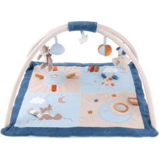 👉 Deken blauw Nattou Jim & Bob Kruipende met Strik 5414673333245